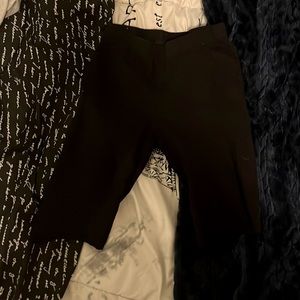 Long black cotton shorts. Soft texture.